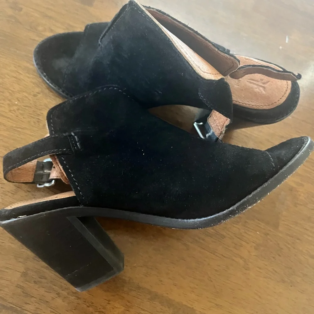 Frye Black Women's Suede Shoes - Picture 7 of 8